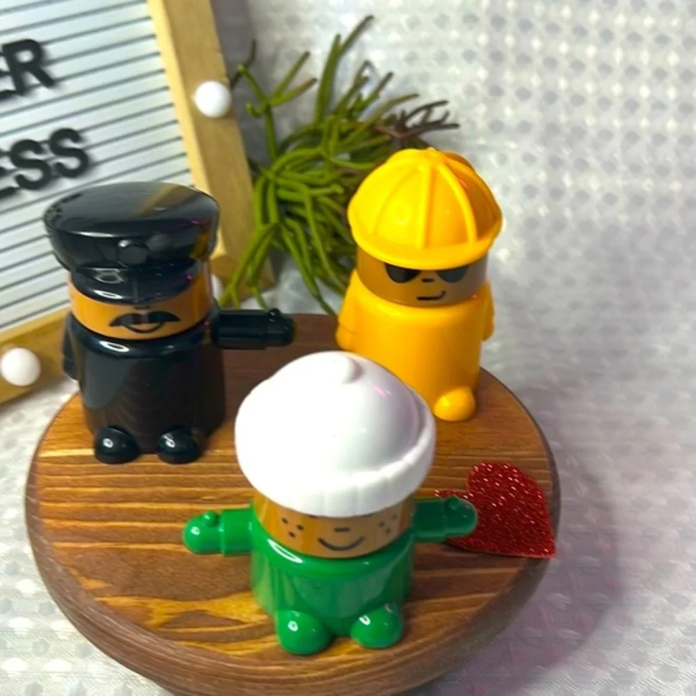 Ikea LILLABO Figures Interchangeable Parts Helmets People Toys.
